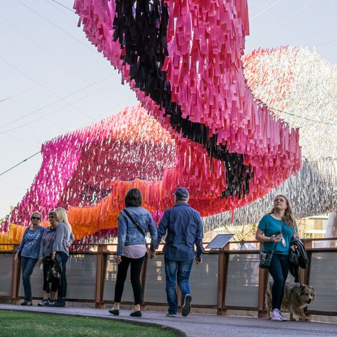 Street Installation, Light Festival, Peacock Wall Art, Art Gallery Interior, Fringe Backdrops, Artistic Installation, Art Light, Water Art, Art Installation