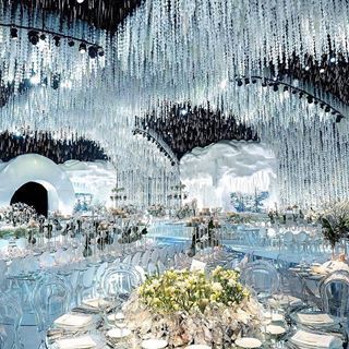 Winter Wonderland Wedding Theme, Wonderland Wedding Theme, Lebanese Wedding, Dream Wedding Reception, Wedding Stage Design, Dream Wedding Decorations, Luxury Wedding Decor, Extravagant Wedding, Venue Decorations