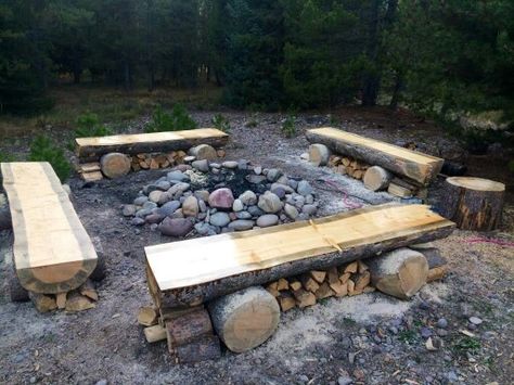 Next project Kitchen Bars, Log Bench, Fire Pit Furniture, Log Fires, Log Furniture, Backyard Fire, Fire Pit Backyard, Tree Stump, Outdoor Wood