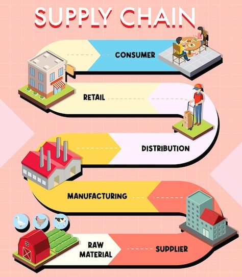 Supply Chain Infographic, Economics Notes, Economics Project, Supply Chain Process, Art Competition Ideas, Financial Literacy Lessons, File Decoration, Supply Chain Logistics, File Decoration Ideas