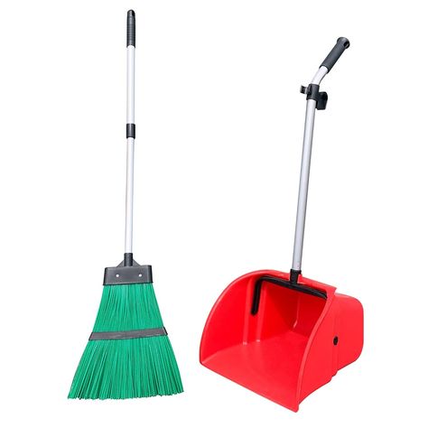 Long Handled Outdoor Dustpan and Brush Set, Large Garden Leaf / Waste Scoop Dust Pan with Stiff Yard Broom : Amazon.co.uk: Garden Uk Garden, Large Garden, Dust Pan, Stand Tall, Long Handles, Brush Set, Clean Up, Bend, New Product