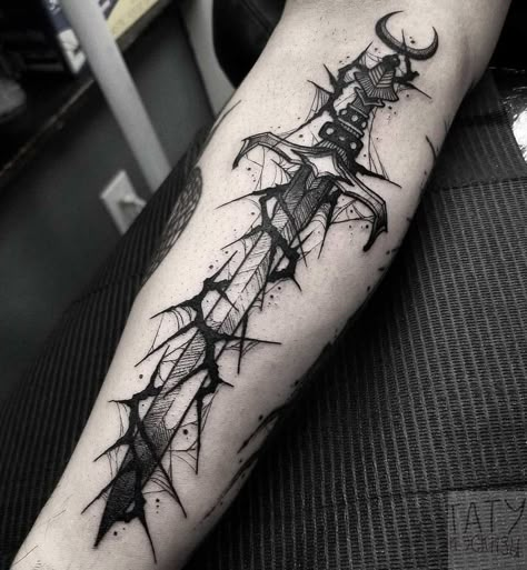 Fenrir Tattoo, Sketch Style Tattoos, Tattoo Design Tattoo, Forarm Tattoos, Scary Tattoos, Fantasy Tattoos, Angel Tattoo Designs, Nordic Tattoo, Creepy Tattoos