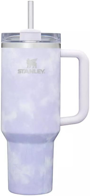 40 oz with handle, Wisteria tie dye #ad Stanley Cup Colors, Blue Stanley Cup, Blue Stanley, Stanley Adventure, Stainless Steel Thermos, Tie Dye Colors, Hearth And Hand, Purple Tie Dye, Purple Tie