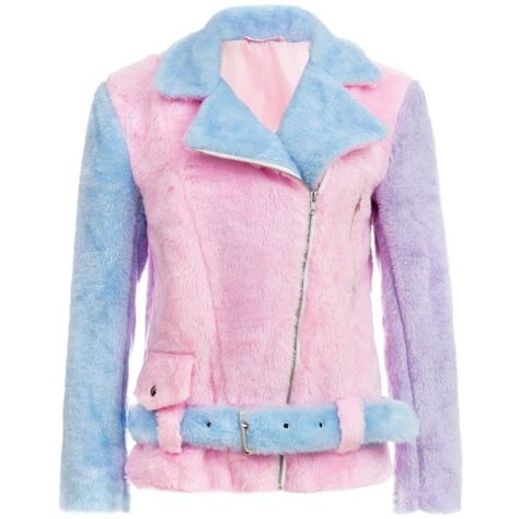 PASTEL MOTO FUR ❤ liked on Polyvore featuring outerwear, jackets, lullabies, pastel, biker jacket, pink biker jacket, rider jacket, pastel pink jacket and pastel jacket Pastel Moto, Pastel Pink Jacket, Pastel Colors Fashion, Pink Biker Jacket, Pink Fur Jacket, Pastel Jacket, Pink Moto Jacket, Moto Jacket Style, Camp Fashion