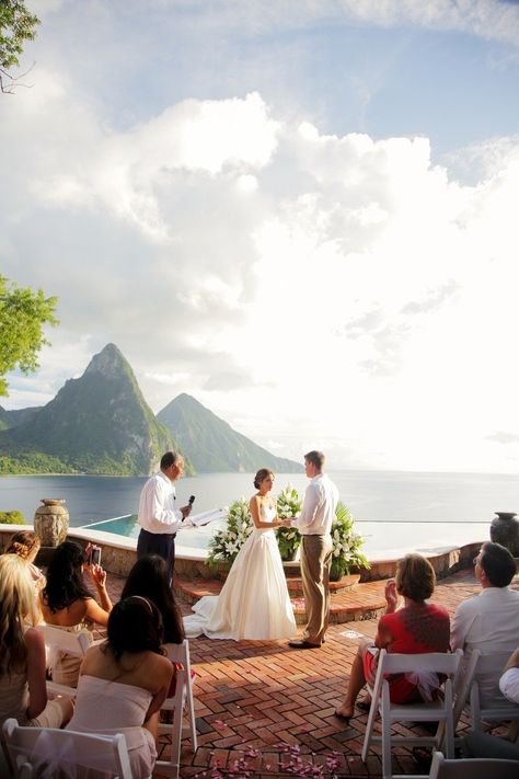 St. Lucia Wedding from Gideon Photography  Read more - http://www.stylemepretty.com/destination-weddings/2013/07/11/st-lucia-wedding-from-gideon-photography/ St Lucia Wedding, St Lucia Weddings, Wedding Resorts, Wedding Resort, Honey Moon, Caribbean Wedding, Saint Lucia, Destination Wedding Inspiration, Destination Wedding Locations