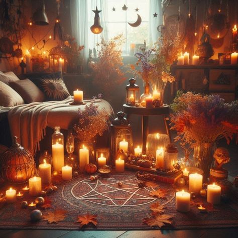 Magical cluttered rural cottage 🧡🍁 Images made with AI #art #instaart #ai #aiinterior #aiart #cluttercore #rusticdecor #rurallife #halloween #halloweendecor #halloweendecorations #halloweenvibes #halloweentime #spookyseason #fall #fallvibes #falldecoration #autumn #autumnvibes🍁 #nature Rural Cottage, Pumpkin Candle Light, Cottage Images, Rural Life, Insta Art, Fall Vibes, Rustic Decor, Halloween Decorations, Fall Decor