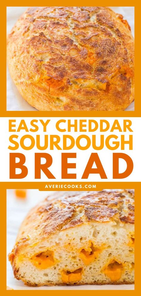 Easy Cheddar Sourdough Bread, bread recipes, breakfast ideas Instant Sourdough Yeast Recipes Bread Machine, Sourdough Bread With Cheese, Homemade Cheesy Bread, Sourdough Cheese Bread, Homemade Cheese Bread, Cheddar Sourdough Bread, Cheese Sourdough Bread, Same Day Sourdough Bread, Best Sourdough Bread