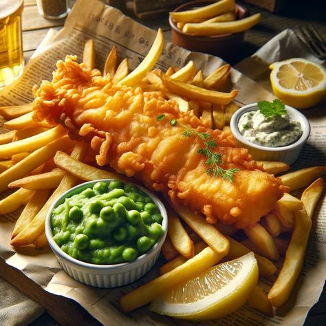 Fish & Chips, British Chips, Fish And Chips Recipe, Fish N Chips Recipe, Best Fish And Chips, British Recipes, Fish N Chips, Bento Ideas, English Food