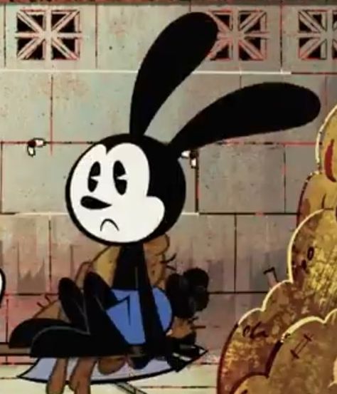 Epic Mickey Fanart, Oswald The Lucky Rabbit Pfp, Oswald The Lucky Rabbit Icon, Oswald The Lucky Rabbit Fanart, Rabbit Icon, Original Mickey Mouse, Old Cartoon Characters, Epic Mickey, Bunny Man