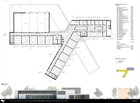 School Plan Architecture Concept, School Plan Architecture, School Building Plans, School Floor Plan, School Building Design, Perspective Drawing Architecture, Kindergarten Design, Hotel Plan, School Plan