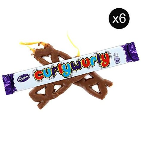 Amazon.com : Cadbury Curly Wurly Chocolate Chewy Bars | Total 6 bars of British Chocolate Candy : Grocery & Gourmet Food Cadbury Bar, Chewy Toffee, British Chocolate, Fudge Shop, Curly Wurly, History Of Chocolate, Best Sweets, Candy Brands, Kids Candy