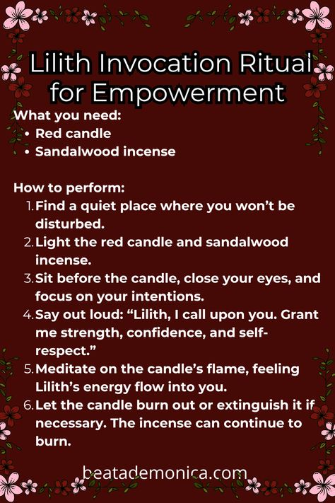 Dream About Me Make A Man New Moon This Moment I Want You You Must Don't Forget Like You Dreaming Of You Wicca Love Spell White Magic Love Spells Book Of Magic Real Spells Real Love Spells White Magic Spells Spells For Beginners Magick Symbols Color Healing Book Of Shadows Spell PagesWitch Chants Magic Spells Spell Words Magic Types Of Potions Witchcraft Spell Candles Witchcraft #HalloweenSpells #WitchcraftMagicSpells Witchcraft Real Witch Spell Book PagesReflection Spells #beatademonicawitch How To Pray To Lilith, Connecting With Lilith, Lilith Deity Witchcraft, Lilith Protection Spell, Prayers To Lilith, Lilith Crystals, Lilith Correspondence, Prayer To Lilith, Lilith Invocation