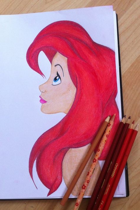 #ariel #thelittlemermaid #littlemermaid #crayola #art #cartoon #disney Cool Disney Drawings, Ariel Drawing, Crayola Art, Markers Drawing Ideas, Easy Flower Drawings, Whimsical Art Journal, Disney Drawings Sketches, Cartoon Disney, Color Drawing Art