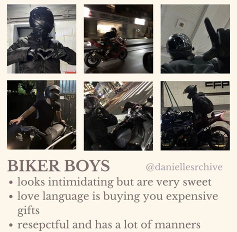 Biker Boyfriend, Hopeless Love, Interracial Art, Hot Biker Guys, Bike Aesthetic, I Love Her Quotes, Biker Aesthetic, Cute Date Ideas, Biker Boys