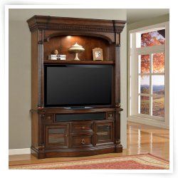 Parker House Versailles Estate TV Stand with Optional Hutch Big Lots Electric Fireplace, Big Lots Fireplace, Large Entertainment Center, Home Entertainment Furniture, Built In Entertainment Center, Fireplace Entertainment Center, Fireplace Entertainment, French Provincial Style, Entertainment Wall