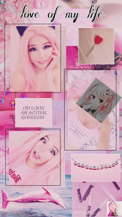 Pin on Sfondi Belle Delphine Aesthetic, Bella Delphine, Bell Delphine Aesthetic, Aesthetic Belle, Aesthetic Knife, Pink Aesthetic Pastel, Knife Aesthetic, Belle Delphine, Egirl Makeup