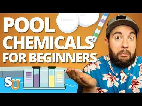 POOL CHEMICALS for BEGINNERS: How to Test and Balance Water | Swim University - YouTube Pool Care, Pool Chlorine, Pool Chemicals, Video Course, Cheat Sheet, The Pool, Swimming Pool, Chemicals, Swimming Pools