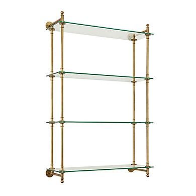 Display Glassware, Glass Bar Shelves, Floating Bookcase, Bistro Shelving, Brass Shelving, Chandelier Lamp Shades, Brass Shelves, Glass Shelving, Glass Wall Shelves