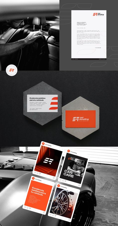 57 CAR DETAILING :: Behance Car Detailing Design, Car Branding Design, Brand Identity Colors, Interactive Web Design, Logo Car, Visual Identity Design, Driving School, Car Brand, Graphic Design Adobe