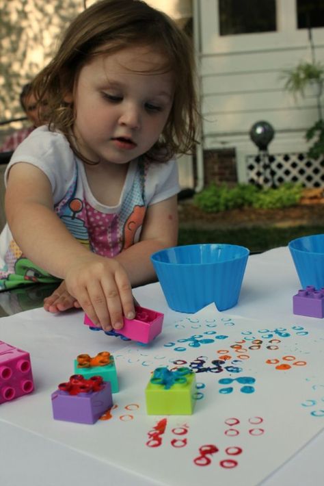 lego 2 Painting With Legos Preschool, Different Ways To Paint, Lego Painting, Lego Camp, Used Legos, Activities For All Ages, Vbs 2023, Lego Club, The Lego Movie