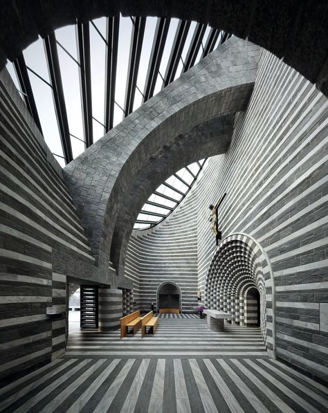 15 Magnificent Structures Built From Stone | Architectural Digest Roger Oates, Architecture Cool, Mario Botta, Religious Architecture, Stone Walls, Place Of Worship, Design Milk, Beautiful Architecture, Beautiful Buildings