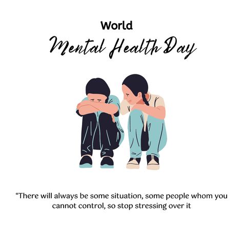 World Mental Health Day “There will always be some situation, some people whom you cannot control, so stop stressing over it #worldmentalhealthday #mentalhealth #health #world #october #10thoctober #oct #care #selfcare World Mentalhealth Day, World Mental Health Day, Stop Stressing, Health World, Mental Health Day, Skill Development, Health Day, Soft Skills, Over It