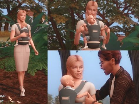 Baby Carrier Poses Sims 4 Pregnancy Poses, Sims 4 Pregnancy, Sims Pregnant, Poses The Sims 4, Sims 4 Couple Poses, Poses Sims 4, Sims Baby, 4 Poses, Ts4 Poses