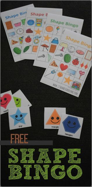 FREE Shape Bingo - fun shapes game will help kids go from knowing basic shapes to seeing them in the world around them. This is great for applying math for toddler, preschool, prek, kindergarten, and first grade. Shape Bingo, Toddler Math, Shape Activities Preschool, Teaching Shapes, Math Activities For Kids, Shape Games, Prek Math, Shapes Preschool, Shapes Worksheets