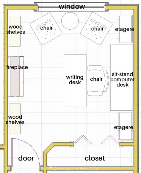 Feng Shui Office Layout, Home Office Layout Ideas, 2023 Apartment, Office Decoration Ideas, Office Layout Plan, Blue Home Offices, Office With Fireplace, Modern Office Interior, Office Layout Ideas