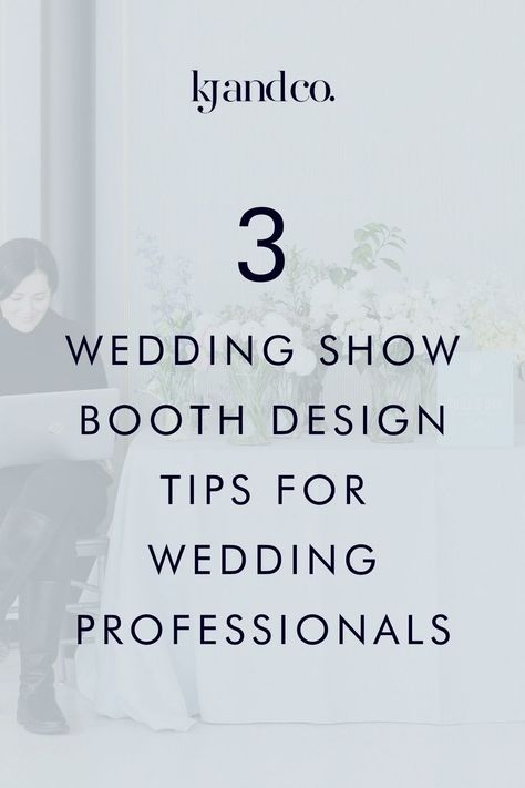 Getting ready to attend a bridal expo or wedding show to market your wedding business? In this post, I'm sharing 3 wedding show booth design tips for wedding planners, photographers, florists, or any wedding professional. Make an impact on potential clients with these bridal expo booth ideas for wedding vendors! Photographer Expo Booth, Photographer Booth Display, Bridal Expo Booth Ideas, Wedding Expo Booth Ideas, Wedding Vendors Booth, Bridal Expo Booth, Venue Marketing, Expo Booth Ideas, Wedding Expo Booth