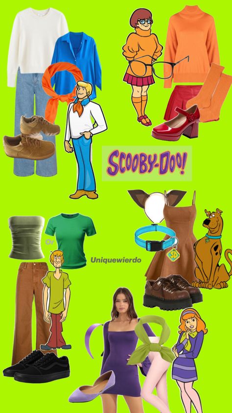 Scooby Halloween, Scooby Doo Halloween Costumes, Scooby Doo Costumes, College Costumes, Scooby Doo Halloween, Movie Halloween Costumes, Food Costumes, Couples Halloween Outfits, Halloween Costume Outfits