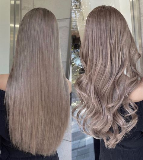 Light Ash Blonde Hair Color, Dark Ash Blonde Hair, Light Ash Blonde Hair, Ashy Hair, Blonde Hair Colors, Ash Blonde Hair Colour, Balayage Blond, Beige Hair, Ash Hair