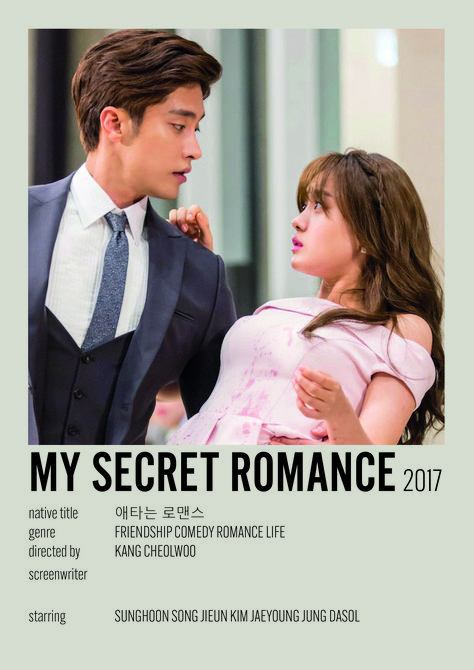 My Secret Romance Kdrama Poster, Kdrama Comedy Romance List, Secret Romance Kdrama, My Secret Romance Kdrama, Kdramas Posters, Romance Kdrama, My Secret Romance, Kdramas To Watch, Kdrama Poster