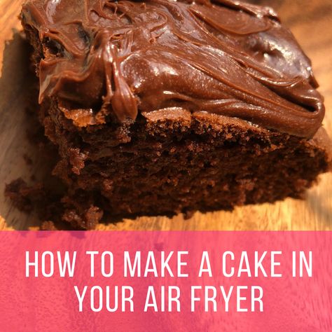 I have been loving my air fryer this summer and wanted to see if making a cake was possible. I knew it probably was but wanted to give it a try myself. This weekend I took a box of chocolate cake mix and made a couple small cakes with my air fryer. While I was...Read More » Air Fryer Cake Recipes, Box Cake Recipes, Making A Cake, Air Fryer Recipes Dessert, Small Air Fryer, New Air Fryer Recipes, Large Air Fryer, Loaf Cake Recipes, Bake A Cake