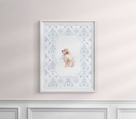 Golden Retriever Nursery, Dog Nursery Decor, Puppy Nursery, Kids Nursery Art, Unorganized Idea, Dog Nursery, Puppy Art, Kids Pjs, Nursery Room Inspiration