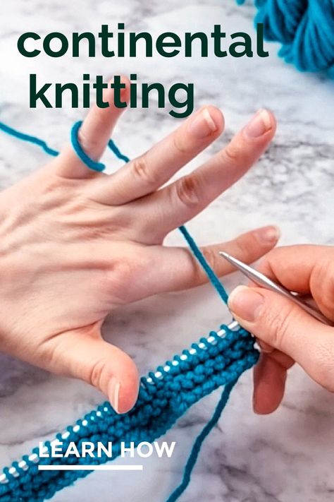 Knitting Styles, Continental Knitting, Knitting Room, Knitting Hacks, Knitting Help, Knitting Stitches Tutorial, Knitting Basics, Cable Hat, Knitting Tutorials