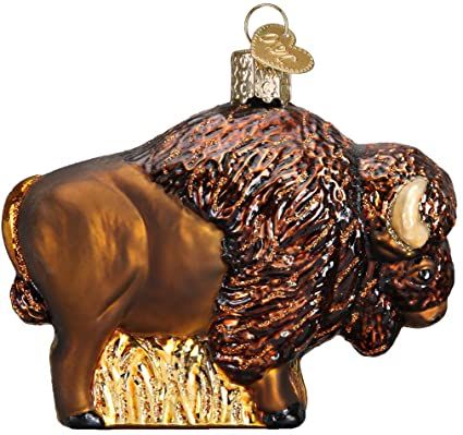 Amazon.com: Old World Christmas Ornaments: Buffalo Glass Blown Ornaments for Christmas Tree (12131): Home & Kitchen Buffalo Meat, Traditional Christmas Ornaments, Old World Christmas Ornaments, Holiday Store, Western Theme, Old World Christmas, The Buffalo, Animal Ornament, Christmas Gift Box