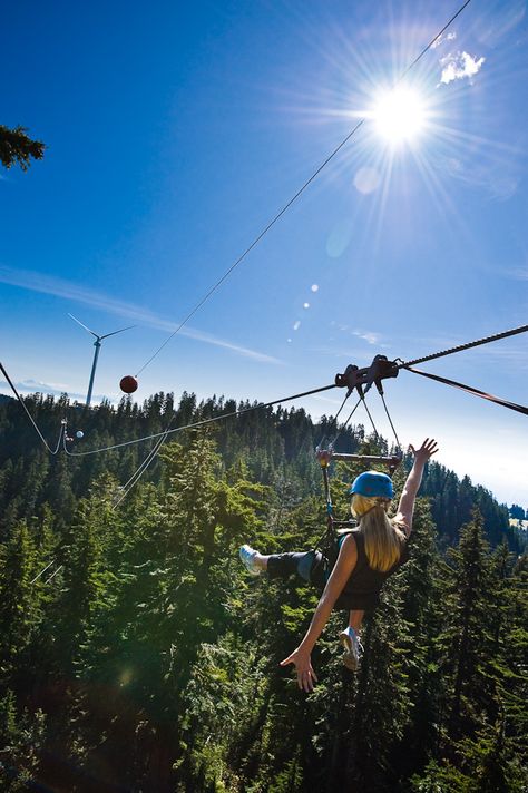 Grouse Mountain Vancouver, Grouse Mountain, Zip Lining, Zip Line, Summer Bucket Lists, Summer Bucket, Summer Dream, Travel Goals, Travel Inspo