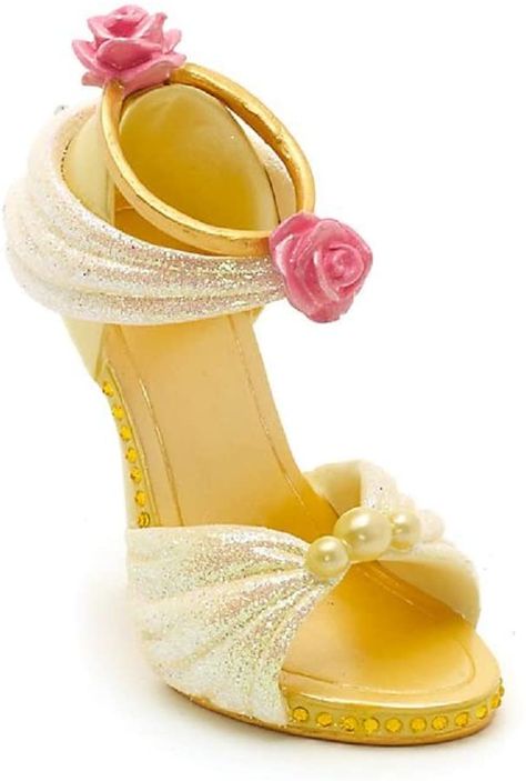 Amazon.com: Disney Parks Belle Beauty and the Beast Shoe Figurine Ornament NEW: Home & Kitchen Disney Shoe Ornaments, Bella Disney, Disney Princess Shoes, Disney Christmas Ornaments, Shoe Ornaments, Anne Geddes, Belle Beauty And The Beast, Disney Figurines, Disney Ornaments