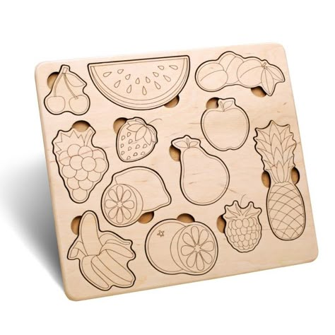 The vector file Laser Cut Fruits Learning Activity Wooden Board CDR File is a Coreldraw cdr ( .cdr ) file type, size is 574.66 KB, under laser cut vectors. Eps Files Free Download, Laser Cut Ideas, Glowforge Aura, Mdf Design, Sorting & Stacking Toys, Laser Cut Decor, Laser Cut Wood Crafts, Free Vector Files, Laser Cnc