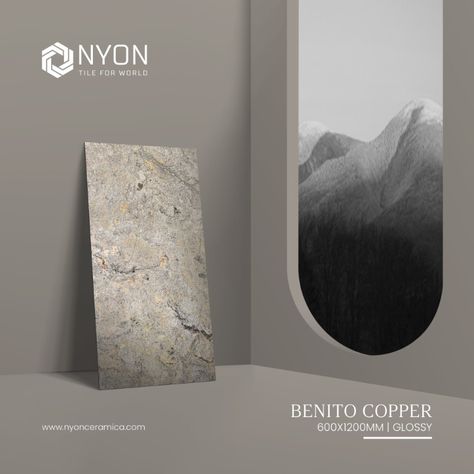 Series :
Benito Copper
.
.
Size :
600x1200mm
.
.
Finish :
Glossy
.
.
.
#Nyon #NyonCeramica #600x600mm #600x1200mm #300x600mm #800x800mm #800x1600mm #luxurytiles #renovation #newtilescollections #architecture #luxuriousbrand #brandedtiles #tilesmanufacturer #premiumtiles #tilesofindia #ceramicworld #ceramiccity #homerenovations #localforvocalindia #madeinindia #ceramichub #morbi #gujarat #india Ceramic Social Media Post, Interactive Web Design, Wall Tiles Design, Ecommerce Design, Roofing Sheets, Social Media Poster, Typography Poster Design, Tiles Design, Motion Graphics Design