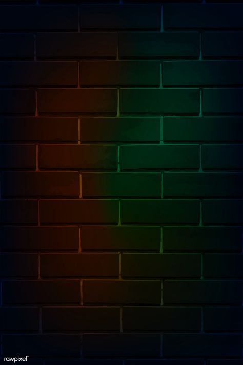 Brick wall in neon light vector | premium image by rawpixel.com / NingZk V. Dark Brick Wall, Bricks Wallpaper, White Brick Background, Black Background Quotes, Christmas Neon Sign, Brick Wall Wallpaper, Pink Neon Lights, Neon Background, White Baubles