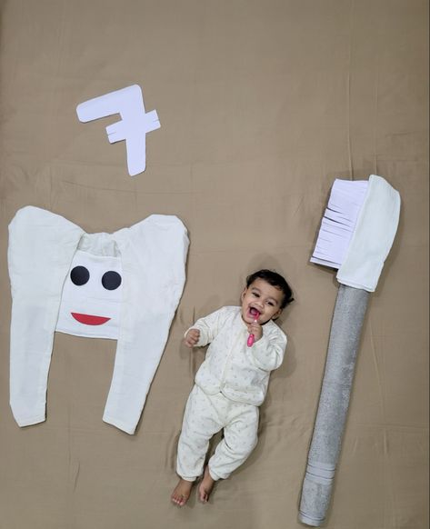 Mee Toothpaste Lo Uppu Unda First Teeth Baby Photography, First Teeth Photoshoot, First Tooth Baby Photoshoot, 7 Months Baby Photoshoot Boy, First Tooth Photography Ideas, 7th Month Baby Photoshoot Ideas, Teeth Photography, 7 Months Baby Photoshoot, Babyshoot Ideas