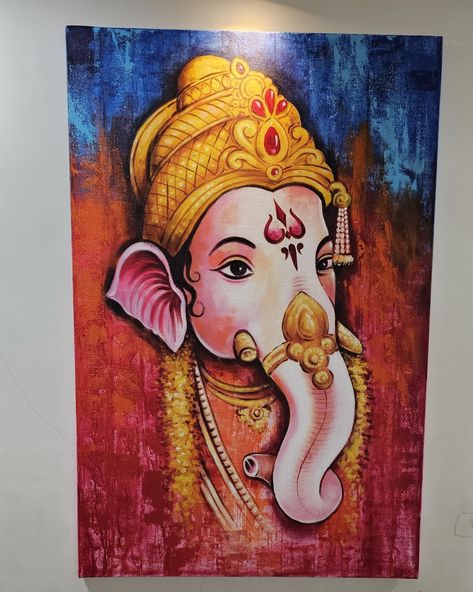 A3 Size Painting, Canvas Watercolor Painting, Lord Painting, Ganesh Painting, Paintings Beautiful, Human Painting, Canvas Watercolor, Andrew Loomis, Art Goals