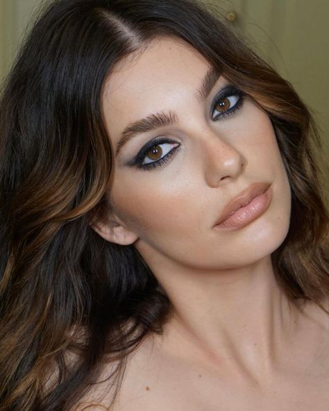 Burnished Winter, Versace Makeup, Black Brows, Luminous Silk Foundation, Bts Images, Camila Morrone, Armani Beauty, Celebrity Makeup Artist, Festival Hair