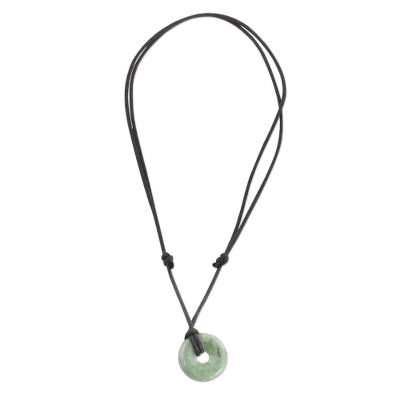 Mayan Circle, Jade Pendant Necklace, Natural Gemstone Necklace, Jade Necklace, Jade Jewelry, Natural Jade, Jade Pendant, Green Jade, Adjustable Necklace