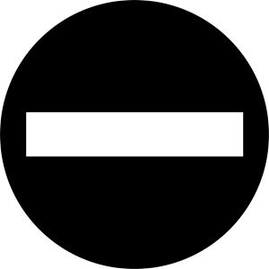 Entry Icon, No Entry Sign, Aiga Design, No Entry, Entry Signs, Sign Logo, Road Sign, Premium Logo, Road Signs