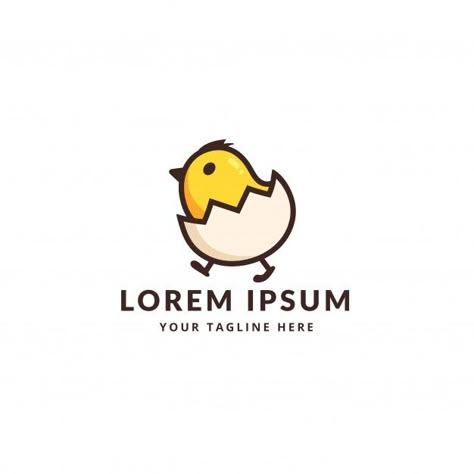 Cute little chicken with egg logo | Premium Vector #Freepik #vector #logo #food #restaurant #character Egg Logo Design, Cute Logo Design, Egg Logo, Cute Logos, Chicken Logo, Logo Baby, Cute Logo, Pinterest Design, Cute Chickens