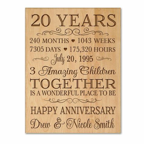 20 years wood sign 20 Year Anniversary Ideas, 20 Year Wedding Anniversary, 20th Anniversary Ideas, 20 Years Anniversary, 20 Year Anniversary Gifts, 15 Year Wedding Anniversary, Wedding Anniversary Gift Ideas, Wedding Anniversary Message, 20th Wedding Anniversary Gifts