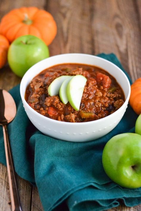 Apple Cider Turkey, Pumpkin Apple Cider, Turkey Chili Crockpot, One Pan Dinner Recipes, Gluten Free Pumpkin Recipes, Turkey Pumpkin Chili, Gf Meals, Chili Recipe Crockpot, Pumpkin Chili